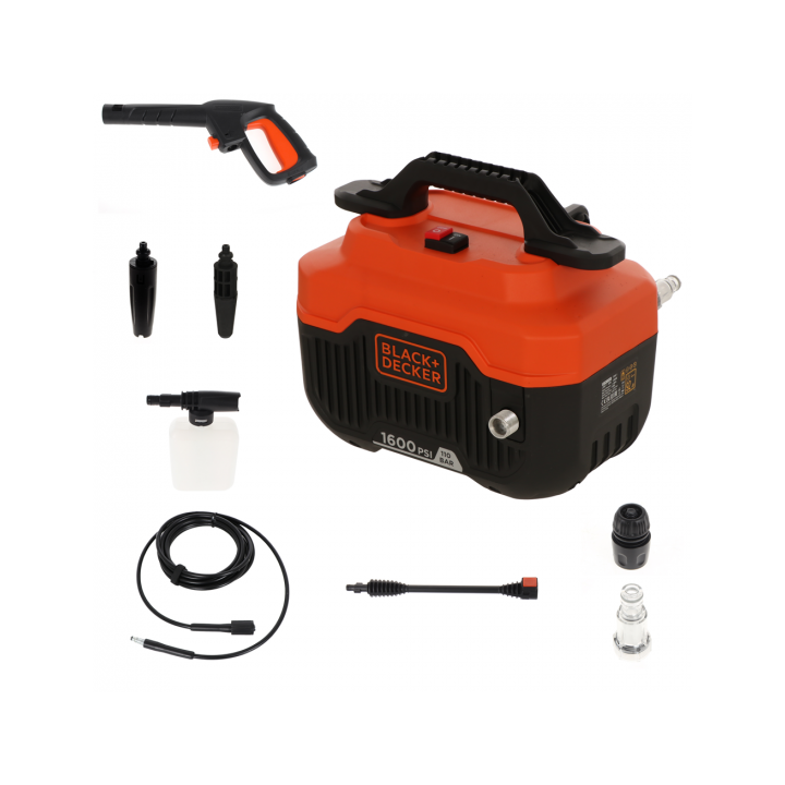Black Decker BEPW1300H QS kylmävesipainepesuri 110 bar 396 l h 1 3 kW