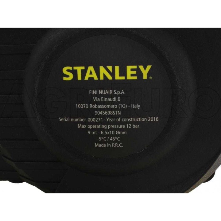 STANLEY 9 m paineilmaletkukela, polyuretaaniletku 6,5/10, ABS-kotelo