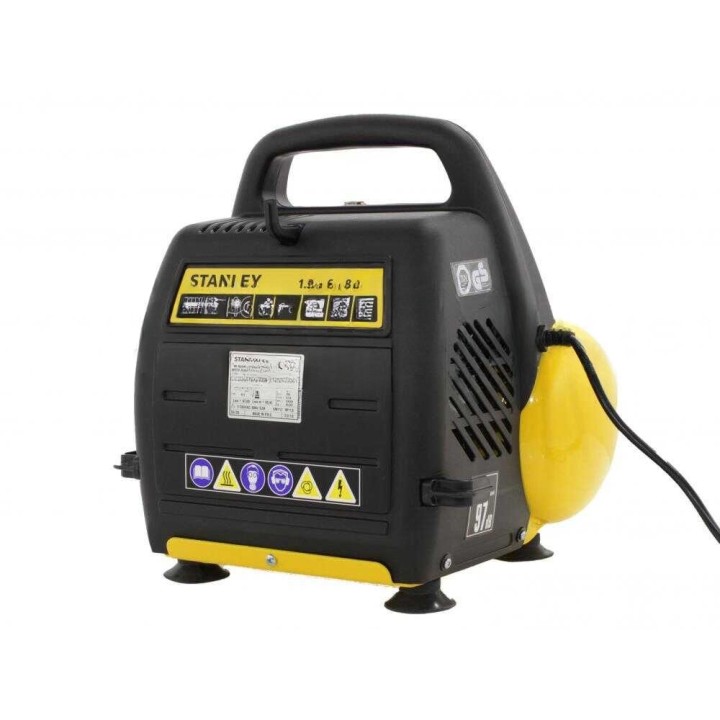 Stanley DN 200/8/6 öljytön kompressori, 1,5 HP, 6 l, 8 bar