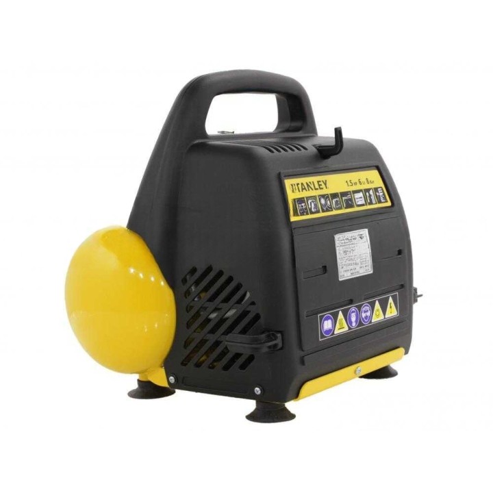 Stanley DN 200/8/6 öljytön kompressori, 1,5 HP, 6 l, 8 bar