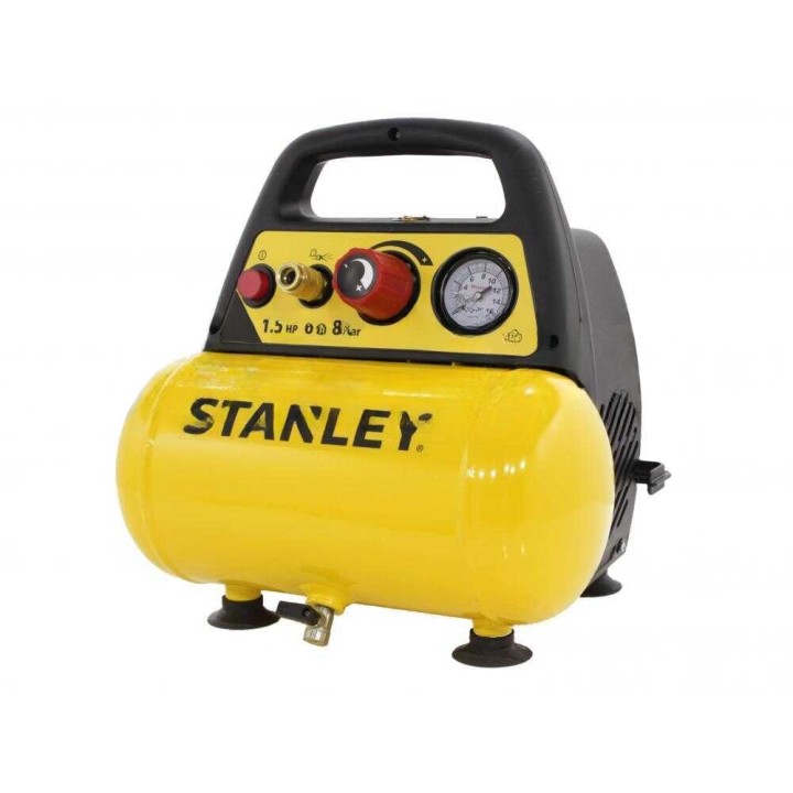 Stanley DN 200/8/6 öljytön kompressori, 1,5 HP, 6 l, 8 bar