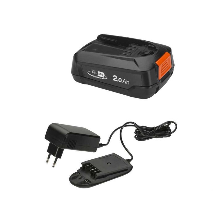 Gardena Start Set 18 V, 2 Ah akku ja AL1810 CV -laturi