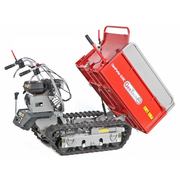GeoTech Pro GeoPorter 630E telaketjullinen moottorikärry, 600 kg, 6,5 HP