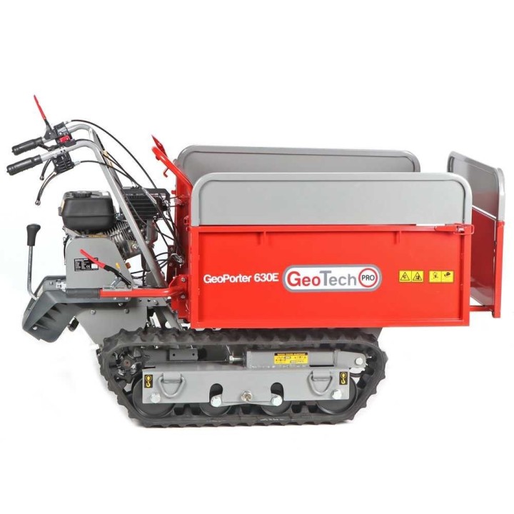 GeoTech Pro GeoPorter 630E telaketjullinen moottorikärry, 600 kg, 6,5 HP