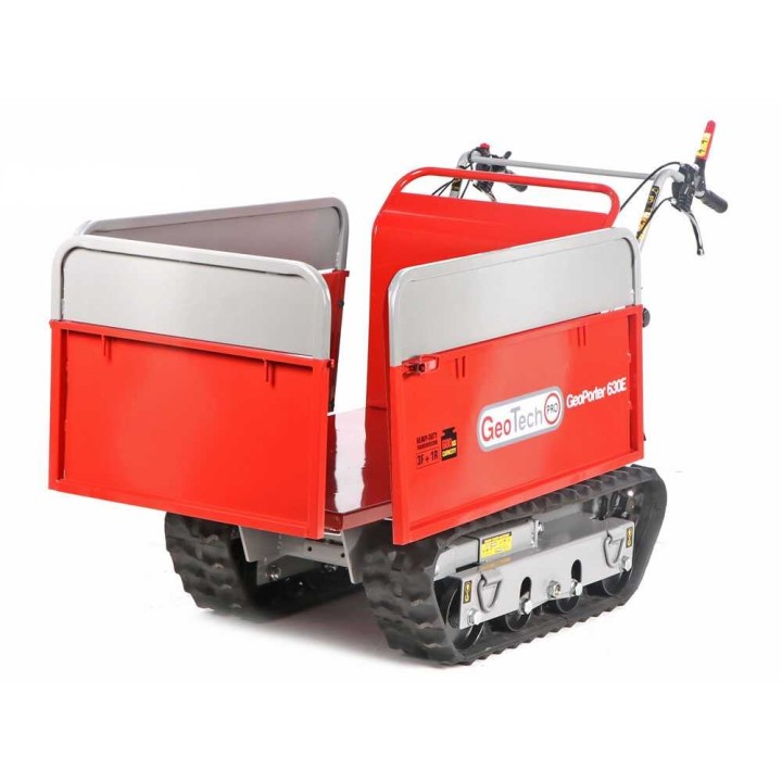 GeoTech Pro GeoPorter 630E telaketjullinen moottorikärry, 600 kg, 6,5 HP