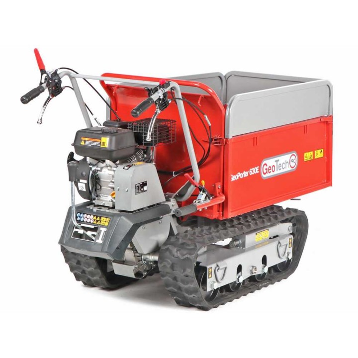 GeoTech Pro GeoPorter 630E telaketjullinen moottorikärry, 600 kg, 6,5 HP