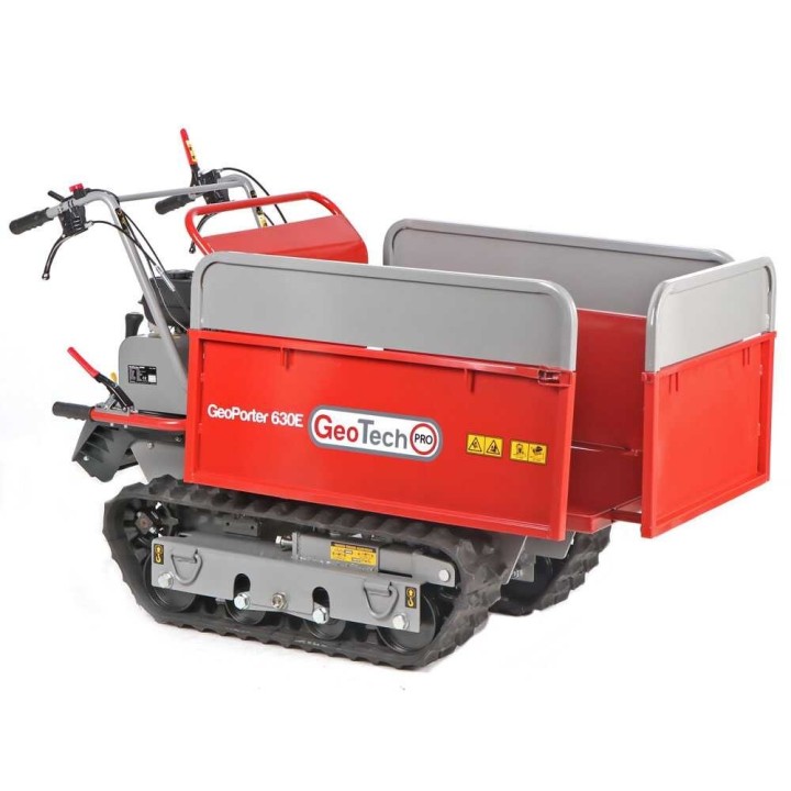 GeoTech Pro GeoPorter 630E telaketjullinen moottorikärry, 600 kg, 6,5 HP