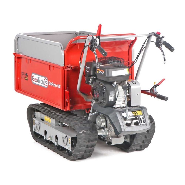 GeoTech Pro GeoPorter 630E telaketjullinen moottorikärry, 600 kg, 6,5 HP