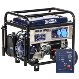 BullMach AMBRA 13800 E bensiinikäyttöinen generaattori 10 kW AVR ATS