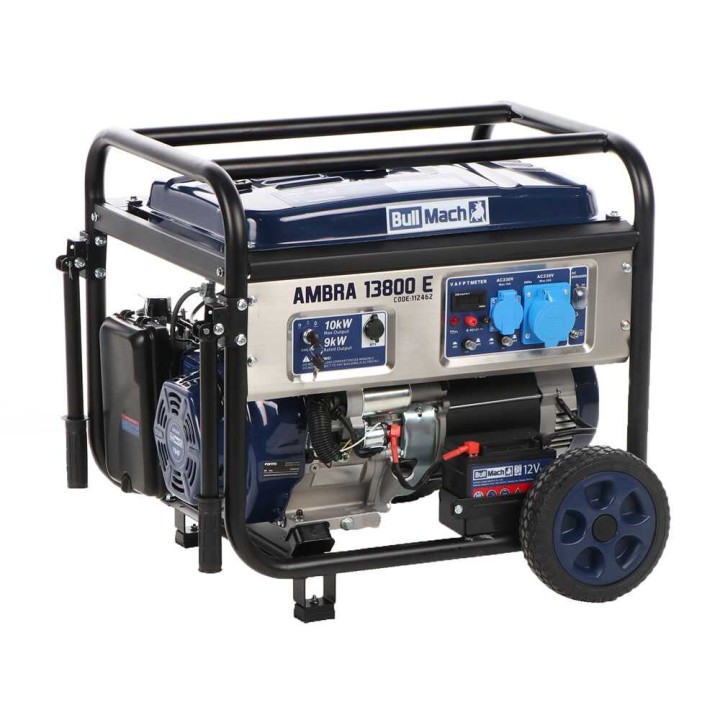 BullMach AMBRA 13800 E bensiinikäyttöinen generaattori, 10 kW, AVR, ATS