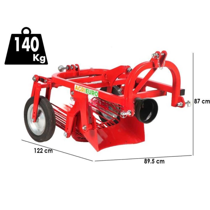 DM 50 perunannostokone traktoriin, 50 cm, takanosto