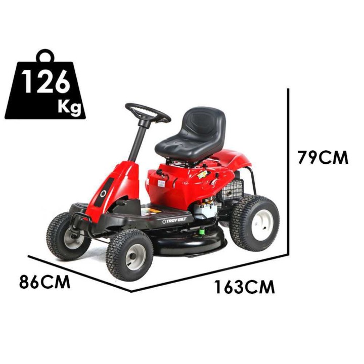 Troy-Bilt TB 76T-S ajoleikkuri, 382 cm³, sivulle purkava, 76 cm