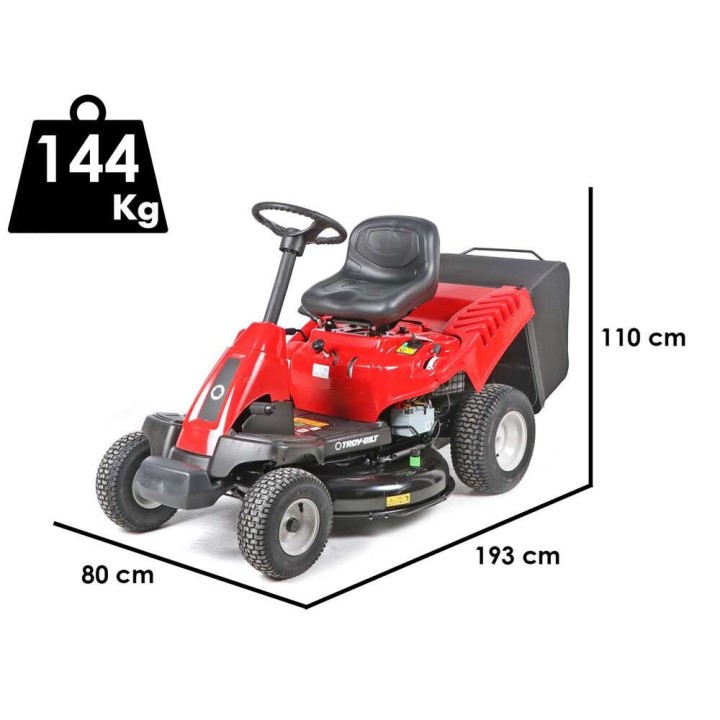 Troy-Bilt TB 76T-R -ajoleikkuri, 382 cm³, 76 cm, keruusäiliö 150 l