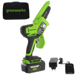 Greenworks GD48MCS10XK2 akkukäyttöinen oksaleikkuri 48 V 2 Ah 400 W