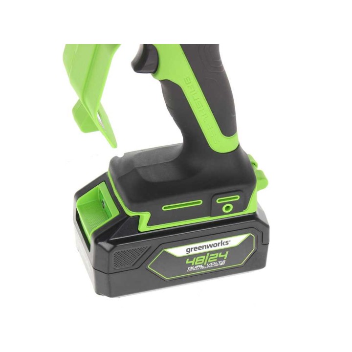 Greenworks GD48MCS10XK2 akkukäyttöinen oksaleikkuri, 48 V, 2 Ah, 400 W