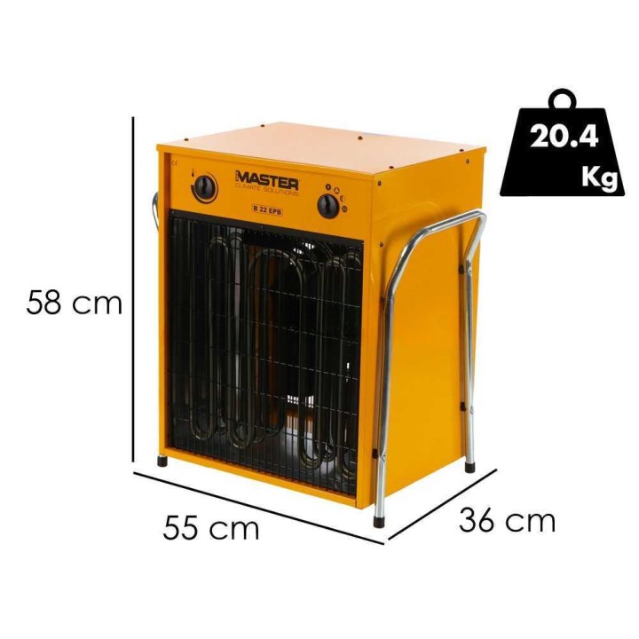 Master B 22 EPB sähköinen lämminilmageneraattori, 22 kW, 400 V