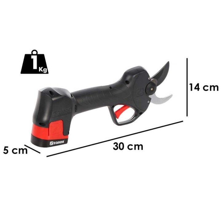 Zanon ZM 34 sähköoksasakset, 2 × 14,4 V, 2,5 Ah, 35 mm