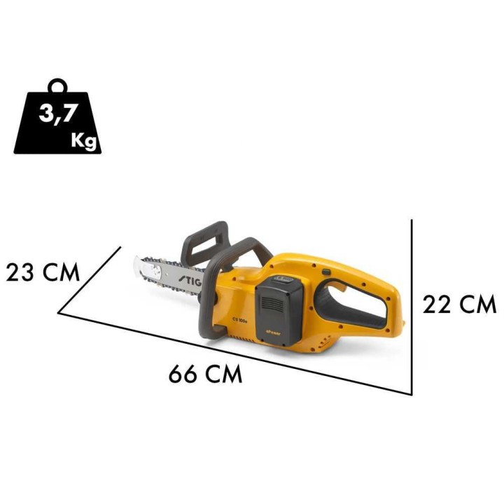 Stiga CS 100e Kit akkumoottorisaha, 20 V, 4 Ah, 25 cm