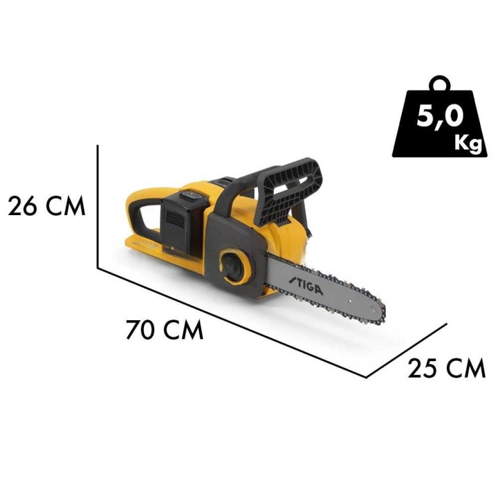 Stiga CS 300e Kit akkumoottorisaha, 2 × 20 V 4 Ah, laippa 30 cm