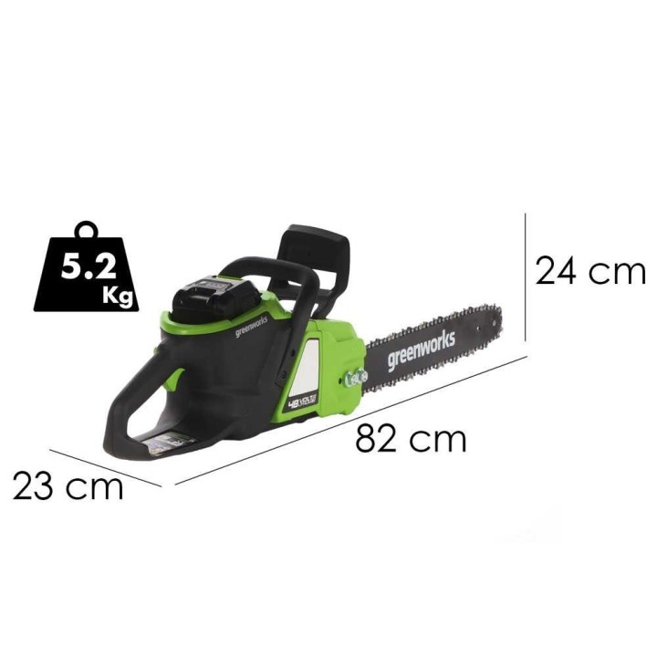 Greenworks GD48CS36K4 akkumoottorisaha, 48 V, 4 Ah, terälevy 36 cm