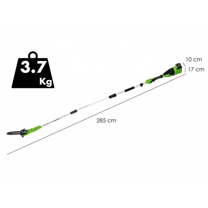 Greenworks GD40PSH oksasaha ja pensasleikkuri, 40 V, ilman akkua ja laturia