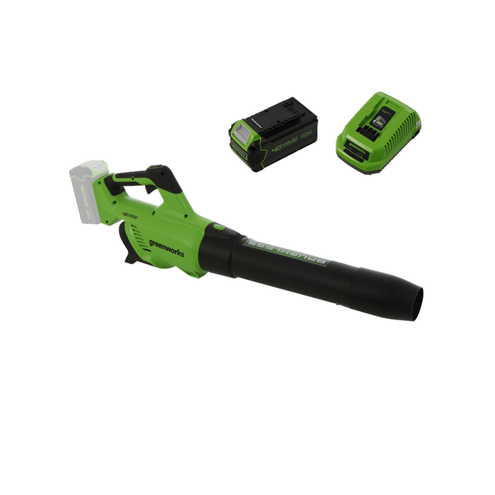Greenworks GD40AB akkupuhallin 40 V 4 Ah 210 km h