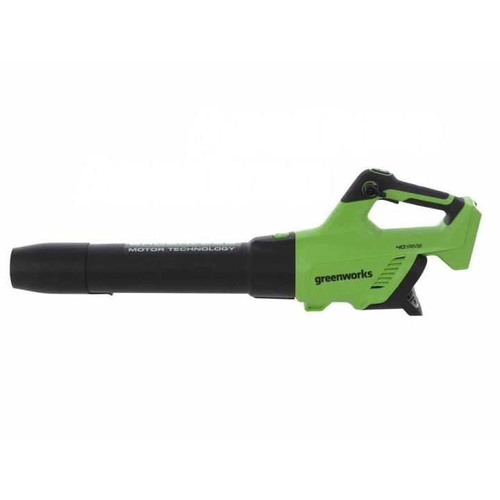 Greenworks GD40AB -akkupuhallin, 40 V, 4 Ah, 210 km/h
