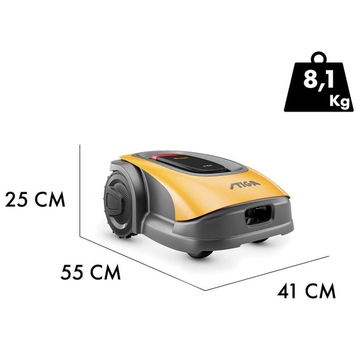 STIGA A 750 robottiruohonleikkuri, rajakaapeliton, GPS, 25,2 V, 2,5 Ah