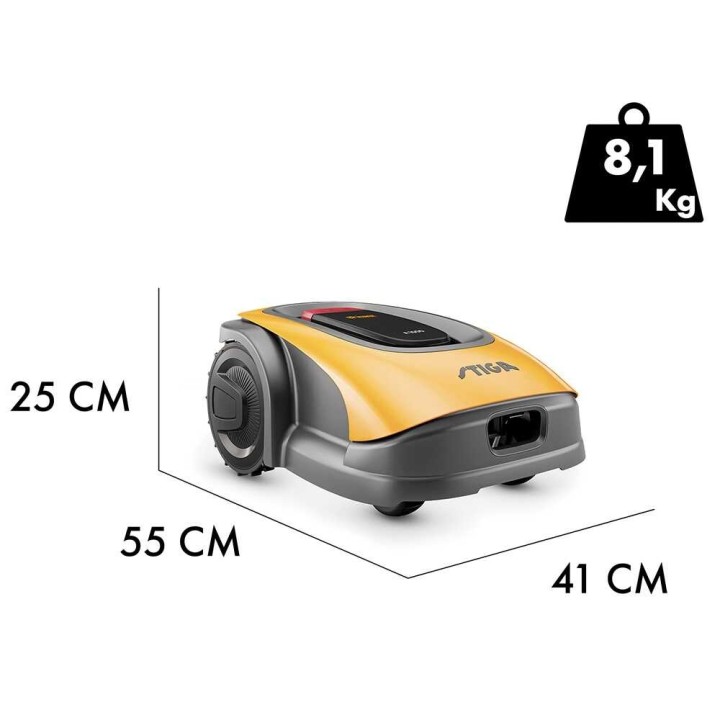 Stiga A 1000 robottiruohonleikkuri, GPS, 1 400 m², 25,2 V, ilman rajakaapelia