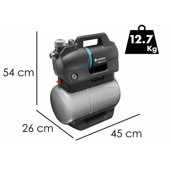 Gardena 3800 Silent painevesiautomaatti, 600 W, 3 800 l/h