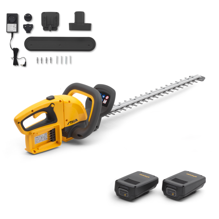 Stiga HT 300e Kit akkupensasleikkuri 40 V 54 cm 2 2 Ah