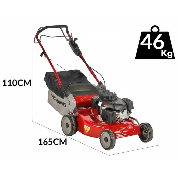 Weibang WBMWB537SC vetävä bensiiniruohonleikkuri, 53 cm, 196 cm³, 2-in-1