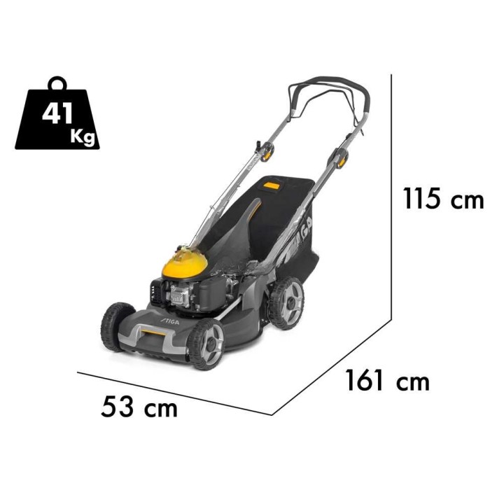 Stiga Twinclip 950 S vetävä bensiiniruohonleikkuri, 48 cm, 166 cm³