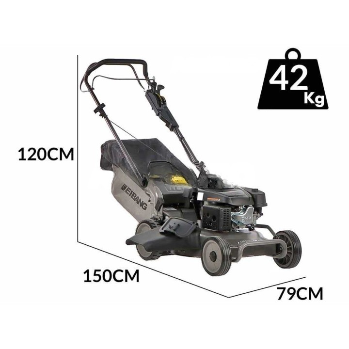 Weibang WBMWB507SCV3 vetävä ruohonleikkuri, 4-in-1, 196 cm³, 50 cm