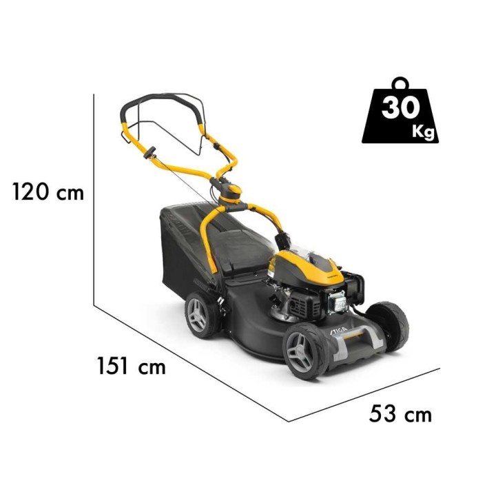 Stiga Combi 548 S vetävä bensiiniruohonleikkuri, 46 cm, 139 cm³, 3-in-1