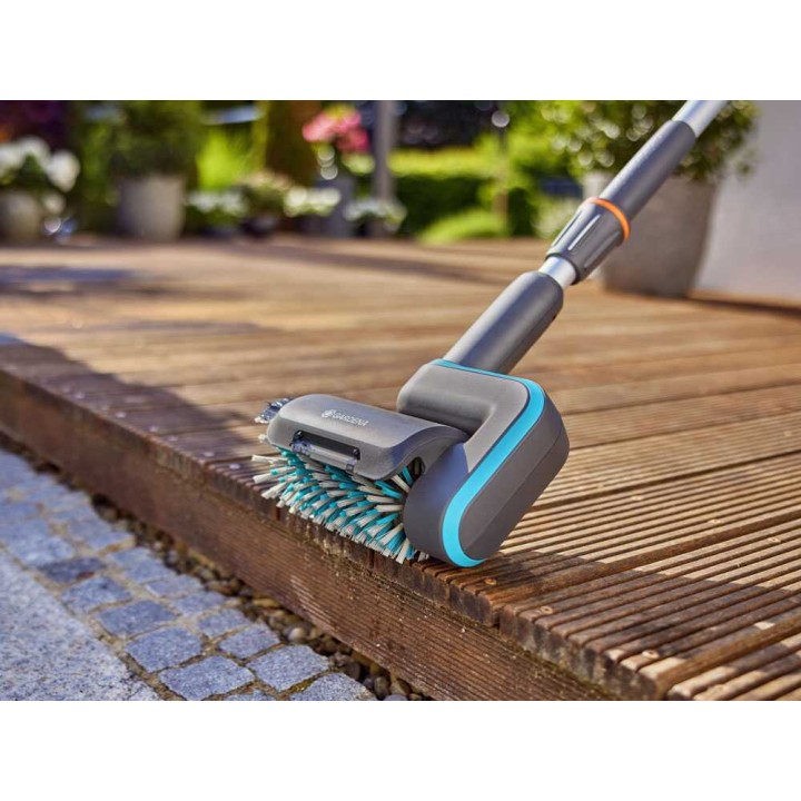 Gardena AquaBrush Patio 03/18V P4A Solo akkulattiapesuri, 18 V, 19 cm