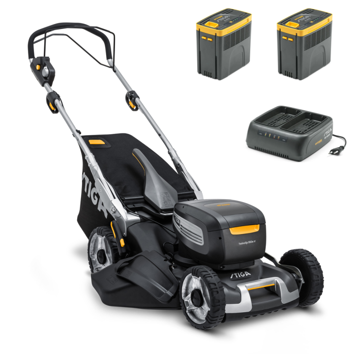 Stiga Twinclip 950e V Kit akkuruohonleikkuri 48 cm 2 48 V 7 5 Ah