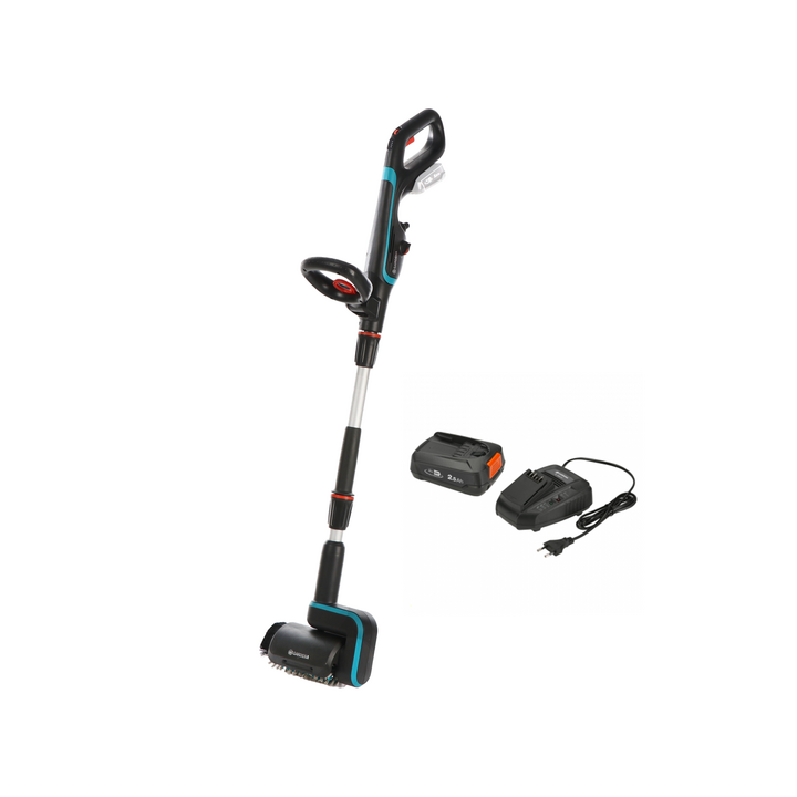Gardena AquaBrush Patio 03 18V P4A lattianpesuri 18 V 2 5 Ah starter kit