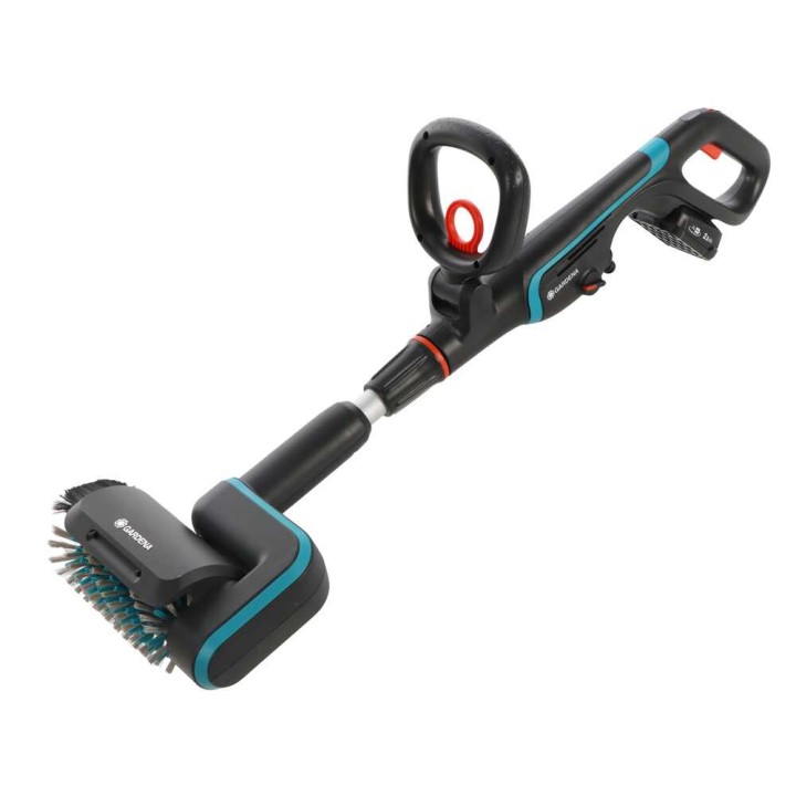 Gardena AquaBrush Patio 03/18V P4A lattianpesuri, 18 V, 2,5 Ah starter kit