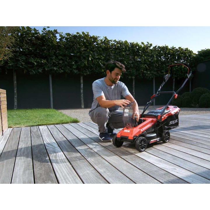 Skil 0130 BA akkuruohonleikkuri, 40 V, 34 cm