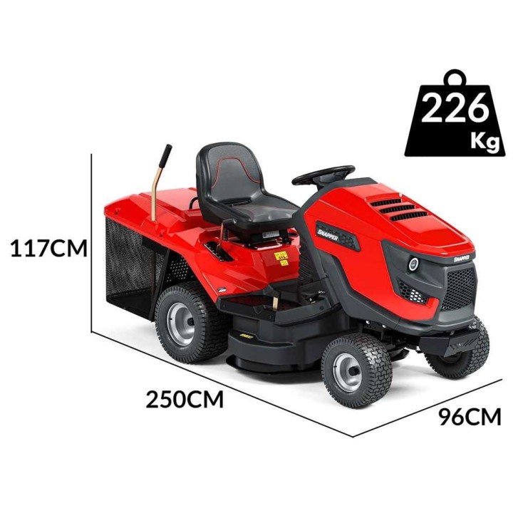 Snapper RPX92 -ajoleikkuri, Briggs&Stratton 656 cm³, 92 cm, keruusäiliö
