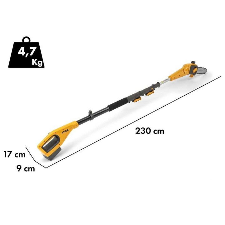 Stiga MT 100e Kit monitoimityökalu, oksasaha ja pensasleikkuri, 20 V, 4 Ah
