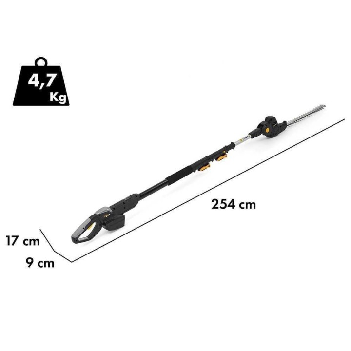 Alpina AM 20 Li Kit akkukäyttöinen teleskooppinen oksasaha ja pensasleikkuri, 20 V, 4 Ah