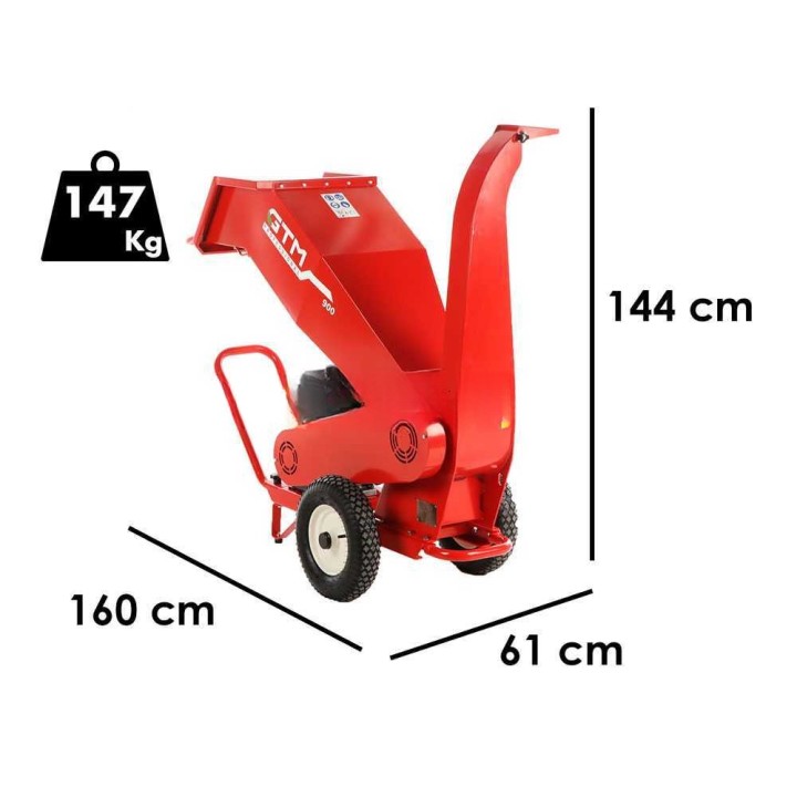 GTM GTS 900 G -biotritur­aattori, Loncin G300F, 10 HP