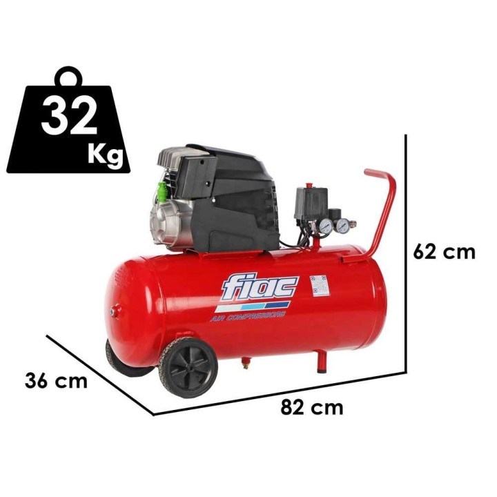 Fiac Cosmos 255 kompressori, 2 HP, 50 l, 8 bar, 230 V