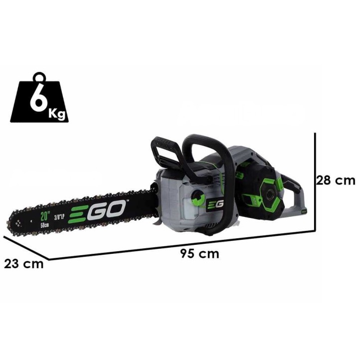 EGO CS 2000 E akkumoottorisaha, 56 V, 6 Ah, 50 cm