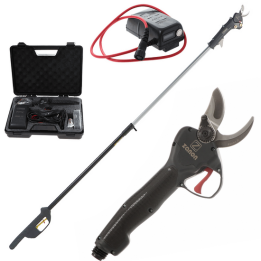 Zanon Viper SV 45 sähköiset oksasakset teleskooppivarrella 50 4 V 3 2 Ah 175 255 cm
