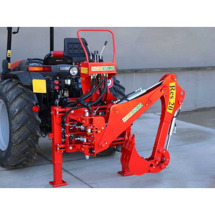 RES20-traktorikaivuri sivuttaissiirrolla, 15–70 HP, 30 cm kauha
