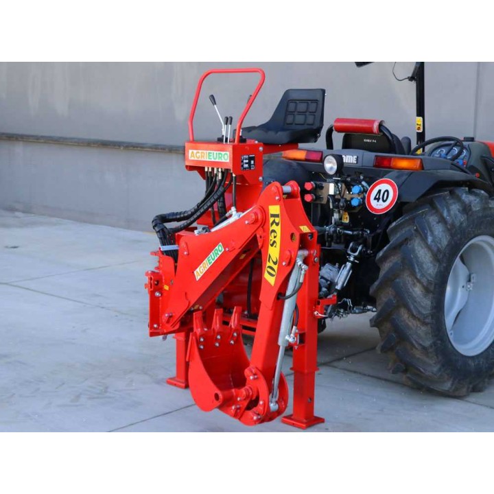 RES20-traktorikaivuri sivuttaissiirrolla, 15–70 HP, 30 cm kauha
