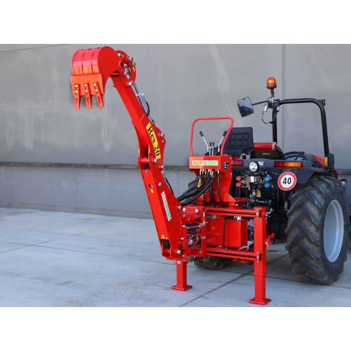 RES20-traktorikaivuri sivuttaissiirrolla, 15–70 HP, 30 cm kauha